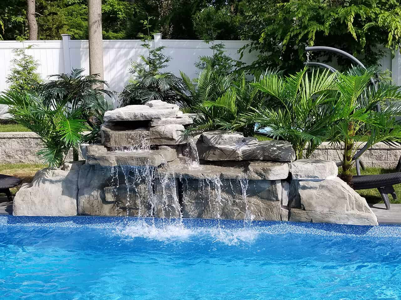 Cascade et jeux d’eau