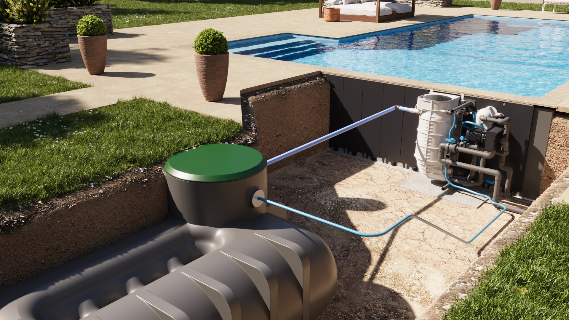 Traitement automatisé piscine