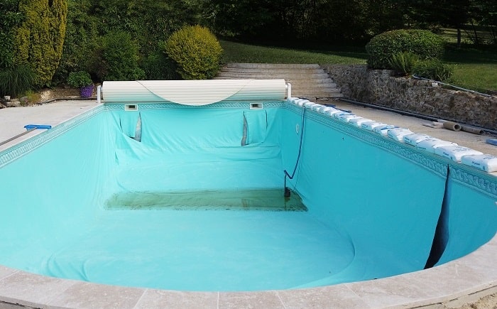 Notre processus de changement liner piscine